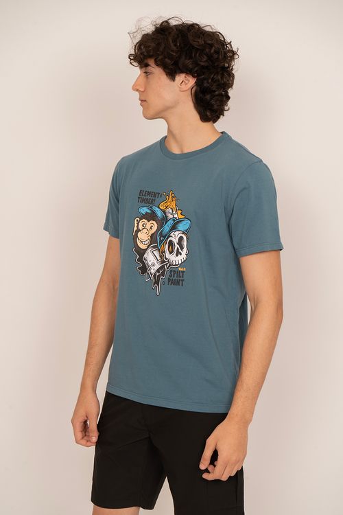 Camiseta Element M/C Timber Flow Azul Escuro