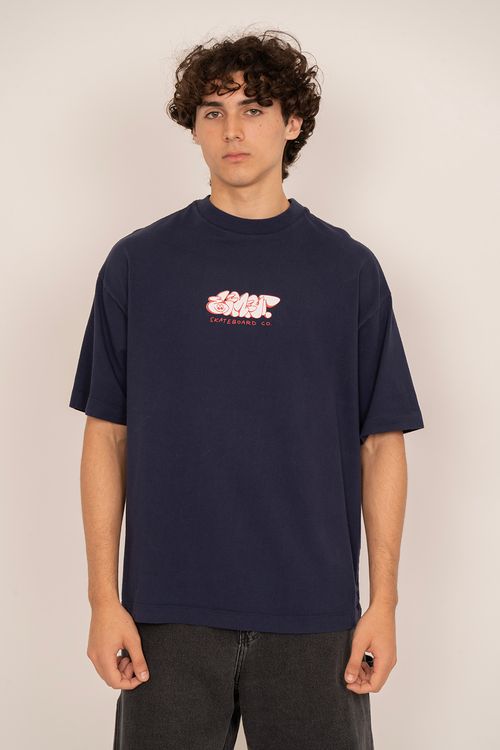 Camiseta Element M/C Bubble Worm Azul Escuro
