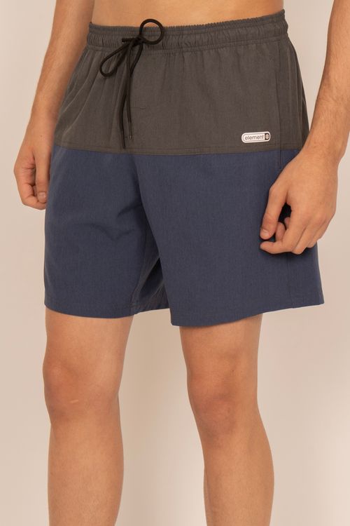 Boardshort Element Block Cinza Escuro