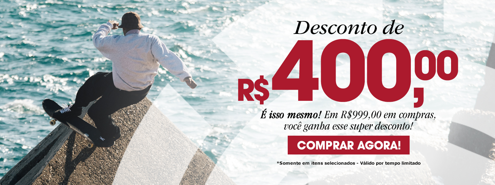 Desconto de R$400,00